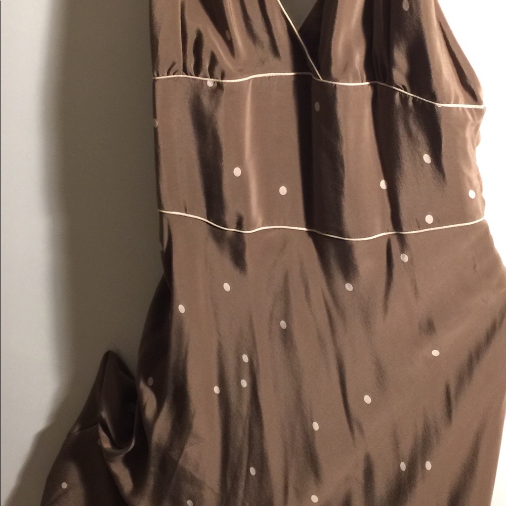 100% Halter Neckline Silk Dress - Picture 2 of 6